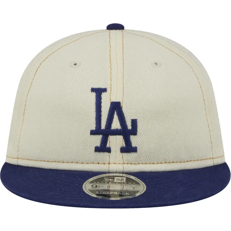 lippikset-littea-beige-snapback-9fifty-retro-crown-denim-los-angeles-dodgers-mlb-new-era