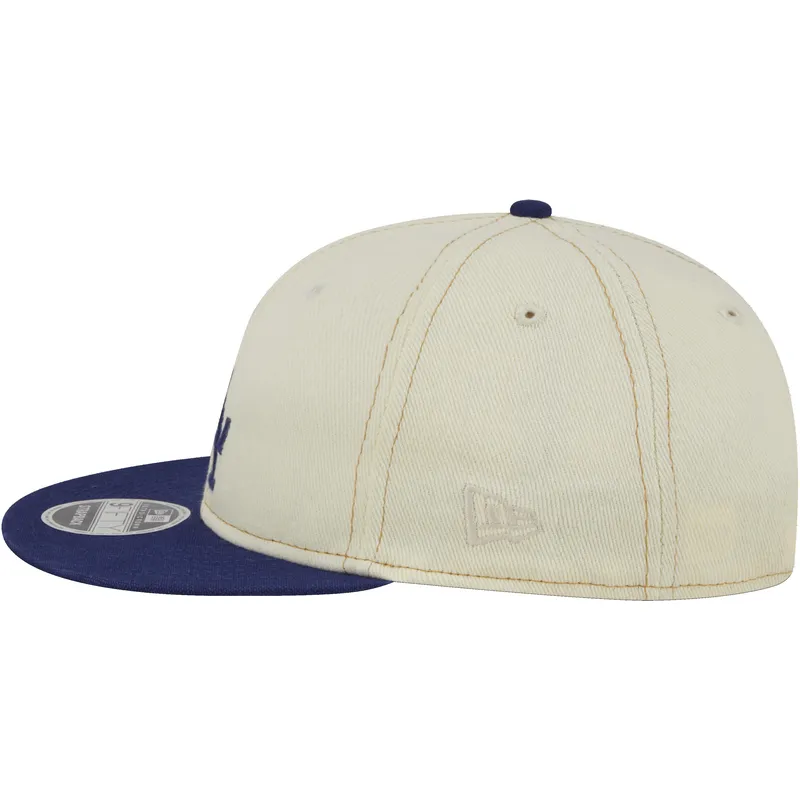 lippikset-littea-beige-snapback-9fifty-retro-crown-denim-los-angeles-dodgers-mlb-new-era