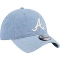 lippikset-kaareva-sininen-saadettava-nauha-9twenty-washed-denim-atlanta-braves-mlb-new-era