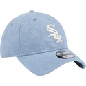 lippikset-kaareva-sininen-saadettava-nauha-9twenty-washed-denim-chicago-white-sox-mlb-new-era
