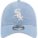 lippikset-kaareva-sininen-saadettava-nauha-9twenty-washed-denim-chicago-white-sox-mlb-new-era
