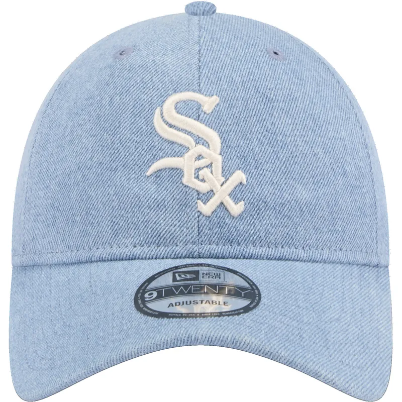 lippikset-kaareva-sininen-saadettava-nauha-9twenty-washed-denim-chicago-white-sox-mlb-new-era