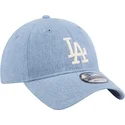 lippikset-kaareva-sininen-saadettava-nauha-9twenty-washed-denim-los-angeles-dodgers-mlb-new-era