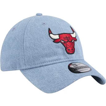 Cap kaareva blue adjustable strap 9TWENTY Washed Denim Chicago Bulls NBA New Era