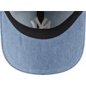lippikset-kaareva-sininen-saadettava-nauha-9twenty-washed-denim-new-york-yankees-mlb-new-era