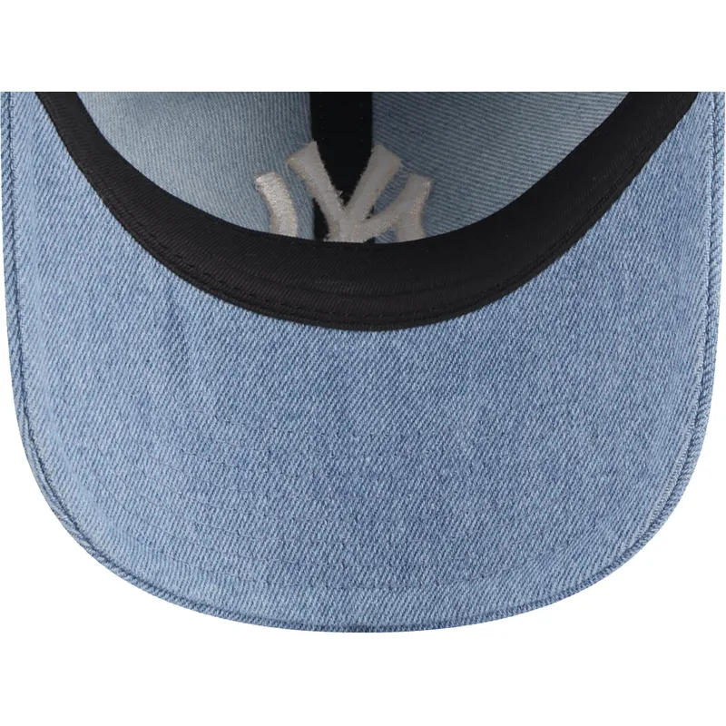 lippikset-kaareva-sininen-saadettava-nauha-9twenty-washed-denim-new-york-yankees-mlb-new-era