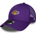 lippikset-kaareva-rekka-violetti-saadettava-nauha-9forty-home-field-los-angeles-lakers-nba-new-era