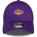 lippikset-kaareva-rekka-violetti-saadettava-nauha-9forty-home-field-los-angeles-lakers-nba-new-era