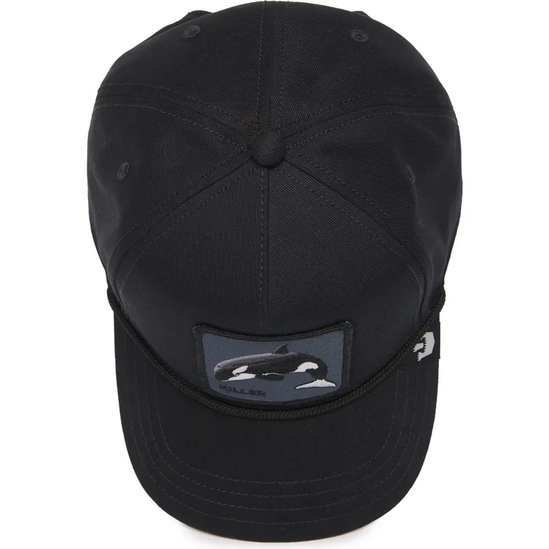 lippikset-kaareva-musta-snapback-killer-whale-100-the-farm-all-over-canvas-the-farm-goorin-bros