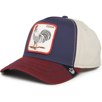 lippikset-kaareva-monivarinen-snapback-cock-all-american-rooster-100-the-farm-all-over-canvas-the-farm-goorin-bros