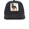 lippikset-kaareva-musta-snapback-alpha-dog-100-the-farm-all-over-canvas-the-farm-goorin-bros