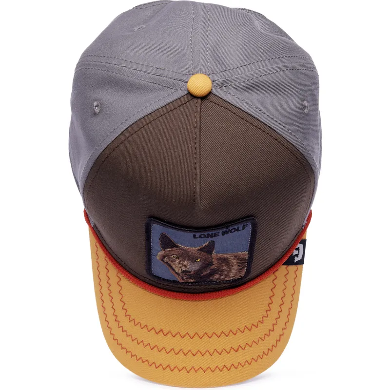 lippikset-kaareva-monivarinen-snapback-lone-wolf-100-the-farm-all-over-canvas-the-farm-goorin-bros