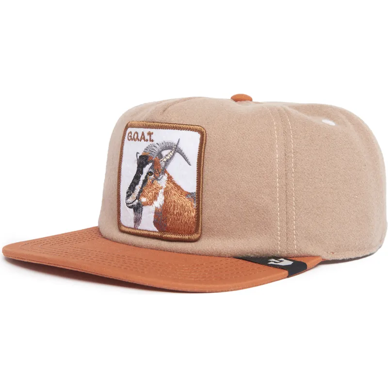 lippikset-littea-ruskea-snapback-goat-alpine-base-the-farm-flats-the-farm-goorin-bros