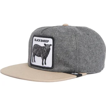 Lippikset litteä harmaa snapback marrón Black Sheep Flock Mountain The Farm Flats The Farm Goorin Bros.