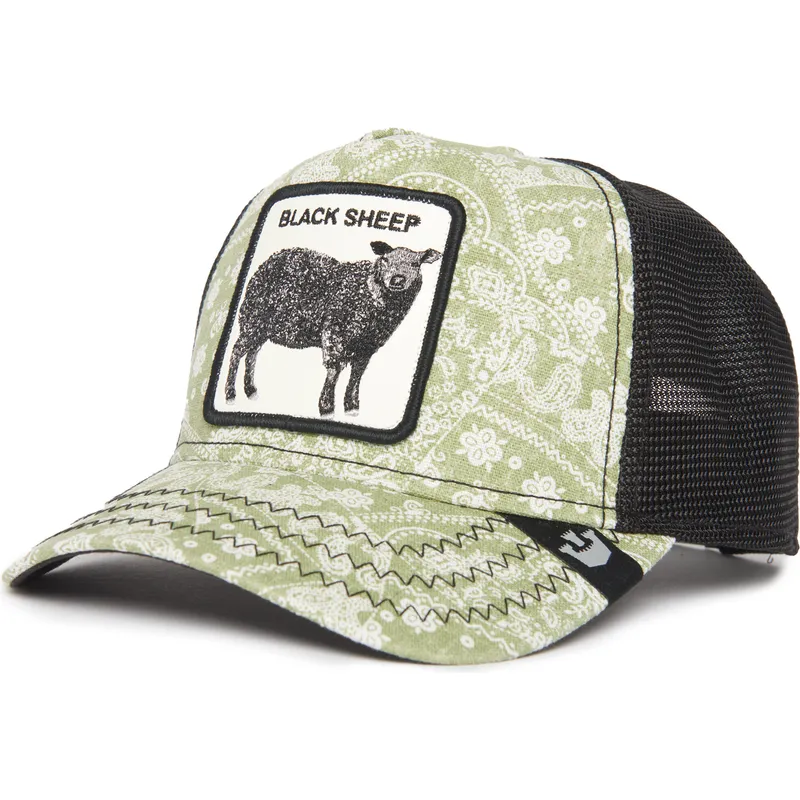 lippikset-kaareva-rekka-vihrea-snapback-black-sheep-parade-the-farm-paisley-the-farm-goorin-bros