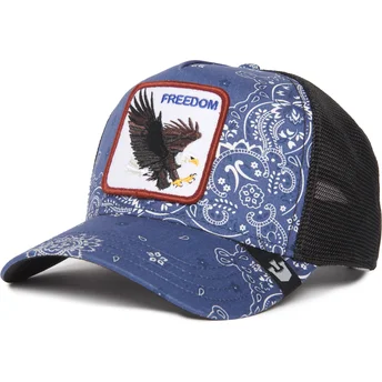 Lippikset kaareva rekka laivastonsininen snapback Freedom A the W in a D The Farm Paisley The Farm Goorin Bros.