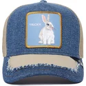 lippikset-kaareva-rekka-sininen-snapback-tricky-silky-rabbit-the-farm-silky-roots-the-farm-goorin-bros