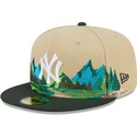 lippikset-littea-ruskea-istuva-59fifty-team-landscape-new-york-yankees-mlb-new-era