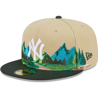 lippikset-littea-ruskea-istuva-59fifty-team-landscape-new-york-yankees-mlb-new-era