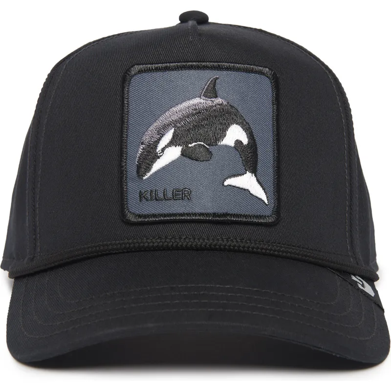 lippikset-kaareva-musta-snapback-killer-whale-100-the-farm-all-over-canvas-the-farm-goorin-bros