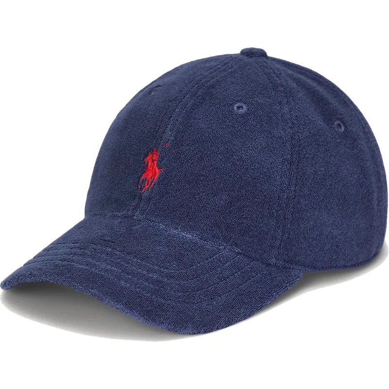 lippikset-kaareva-laivastonsininen-saadettava-nauha-cotton-terry-classic-sport-polo-ralph-lauren lippikset-kaareva-laivastonsininen-saadettava-nauha-cotton-terry-classic-sport-polo-ralph-lauren
