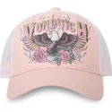 lippikset-kaareva-rekka-vaaleanpunainen-snapback-eagle-rp-von-dutch