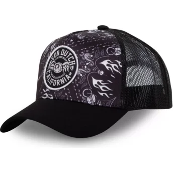 Lippikset kaareva rekka musta snapback BAN CT Von Dutch
