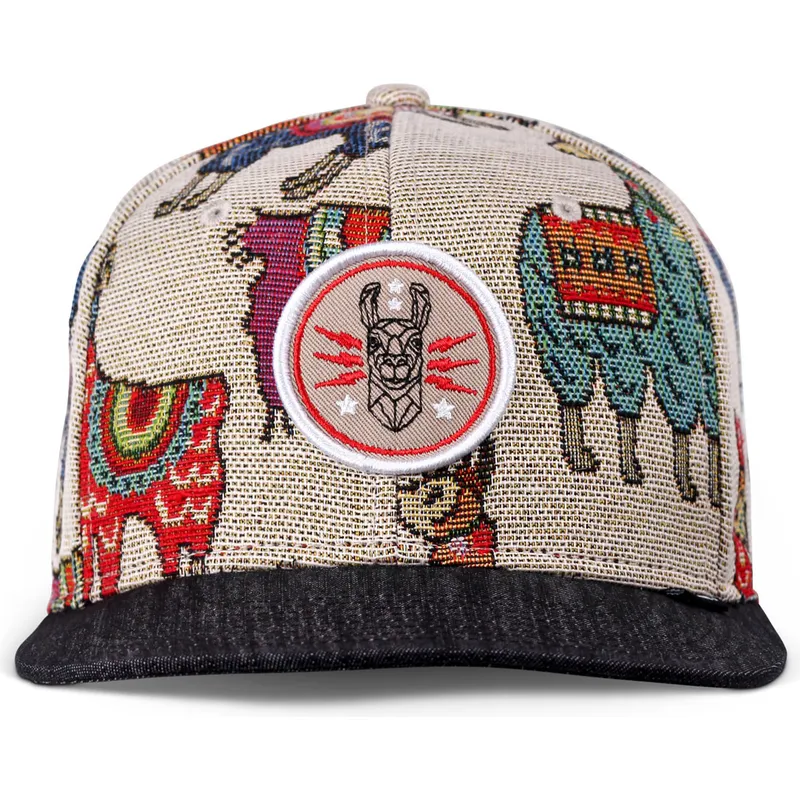 lippikset-kaareva-beige-snapback-lama-linen-djinns
