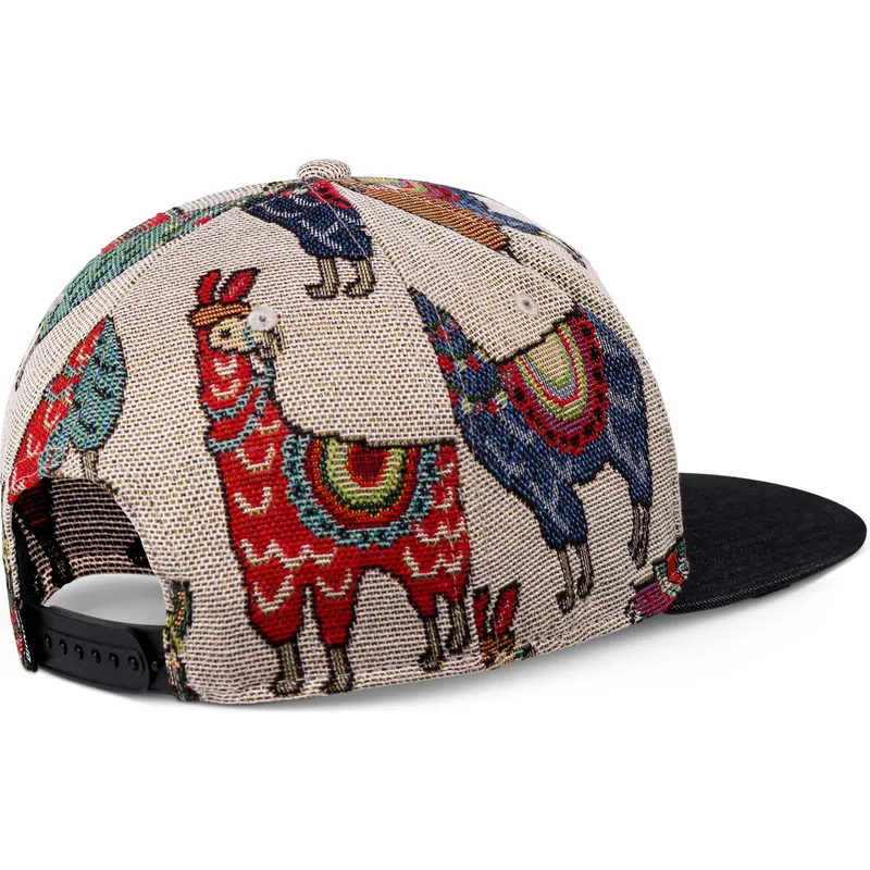 lippikset-kaareva-beige-snapback-lama-linen-djinns
