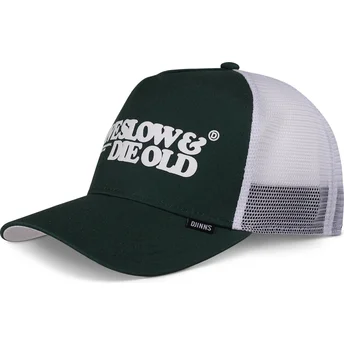 Lippikset kaareva rekka vihreä snapback Live Slow & Die Old HFT LSDO Djinns