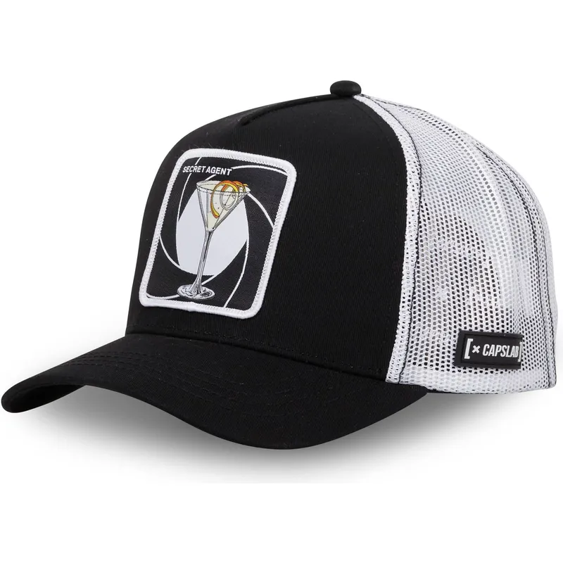 lippikset-kaareva-rekka-musta-snapback-secret-agent-sec-martini-cocktailit-capslab lippikset-kaareva-rekka-musta-snapback-secret-agent-sec-martini-cocktailit-capslab