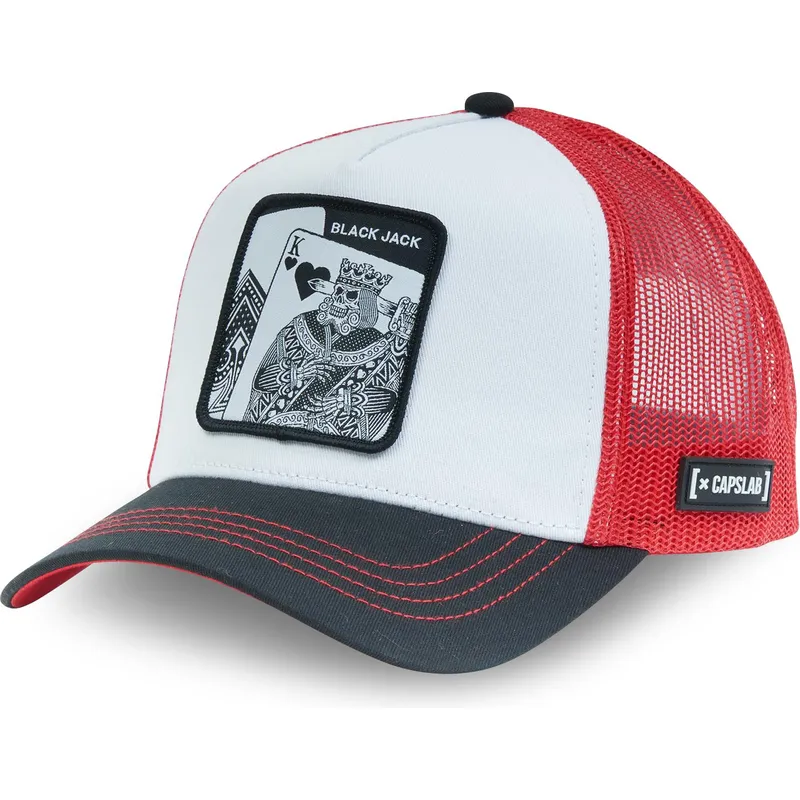lippikset-kaareva-rekka-monivarinen-snapback-cl4-bla-lucky-black-jack-capslab
