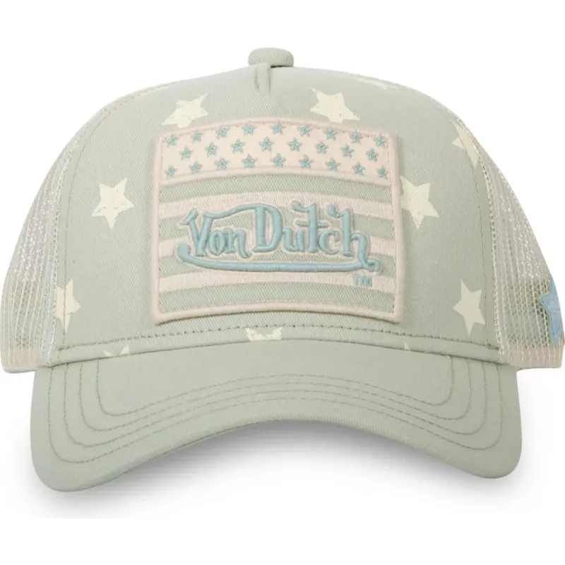 lippikset-kaareva-rekka-vihrea-snapback-star-s-von-dutch