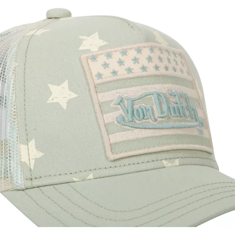 lippikset-kaareva-rekka-vihrea-snapback-star-s-von-dutch