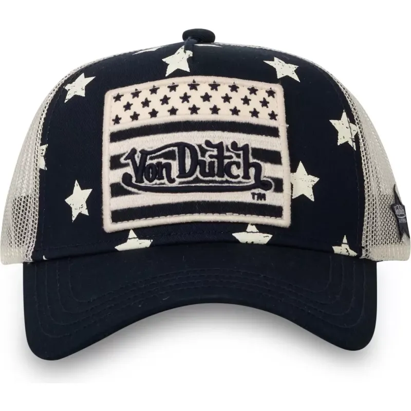 lippikset-kaareva-rekka-laivastonsininen-snapback-star-m-von-dutch