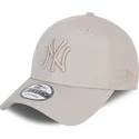 cap-kaareva-beige-adjustable-strap-9forty-league-essential-poly-new-york-yankees-mlb-new-era