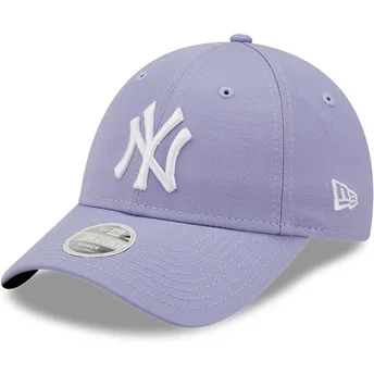 Cap kaareva violet adjustable strap 9FORTY League Essential New York Yankees MLB New Era