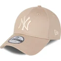 lippikset-kaareva-beige-saadettava-nauha-9forty-league-essential-new-york-yankees-mlb-new-era