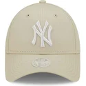 cap-kaareva-beige-adjustable-strap-9forty-league-essential-new-york-yankees-mlb-new-era