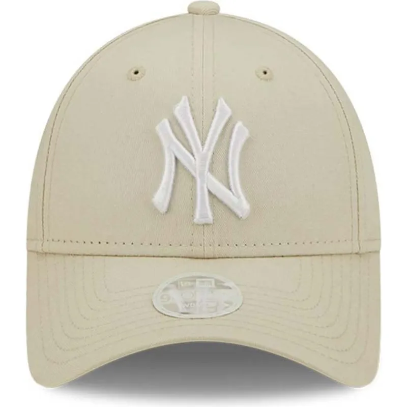 cap-kaareva-beige-adjustable-strap-9forty-league-essential-new-york-yankees-mlb-new-era