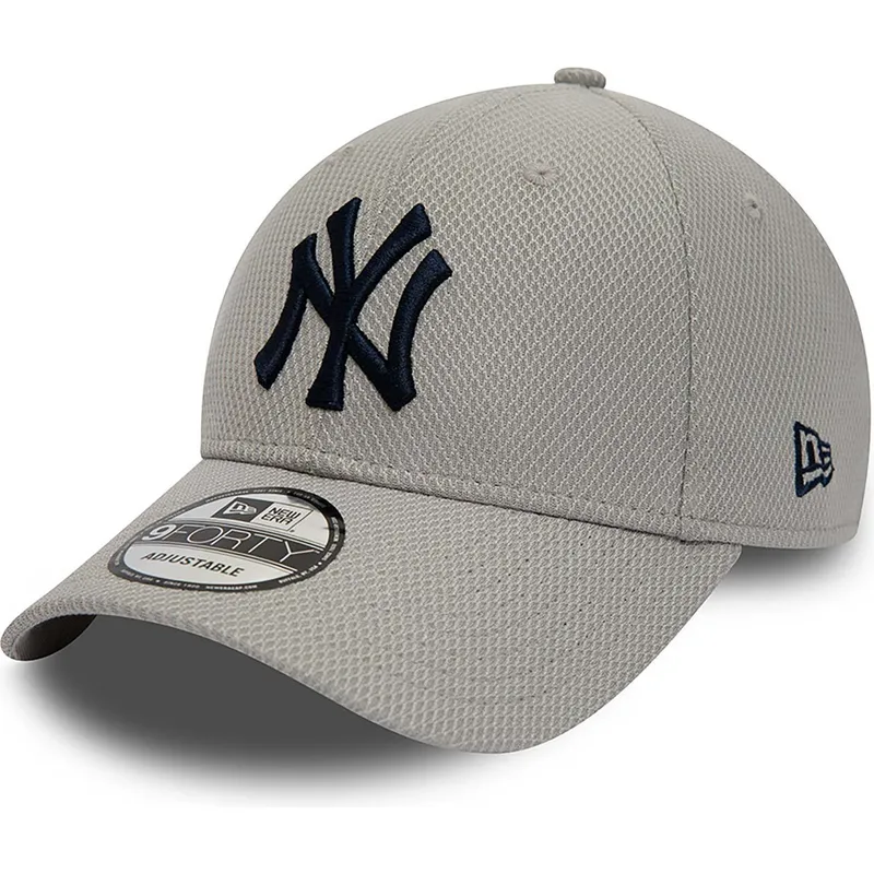 lippikset-kaareva-harmaa-saadettava-nauha-9forty-diamond-era-essential-new-york-yankees-mlb-new-era