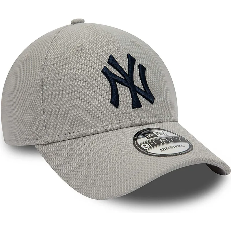 lippikset-kaareva-harmaa-saadettava-nauha-9forty-diamond-era-essential-new-york-yankees-mlb-new-era