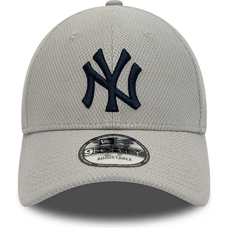lippikset-kaareva-harmaa-saadettava-nauha-9forty-diamond-era-essential-new-york-yankees-mlb-new-era