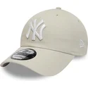lippikset-kaareva-beige-saadettava-nauha-9twenty-league-essential-new-york-yankees-mlb-new-era