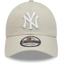lippikset-kaareva-beige-saadettava-nauha-9twenty-league-essential-new-york-yankees-mlb-new-era
