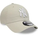 lippikset-kaareva-beige-saadettava-nauha-9twenty-league-essential-new-york-yankees-mlb-new-era