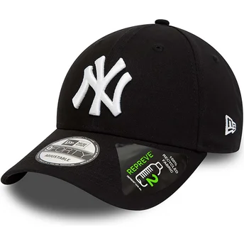 Cap kaareva black adjustable strap 9FORTY REPREVE League Essential New York Yankees MLB New Era