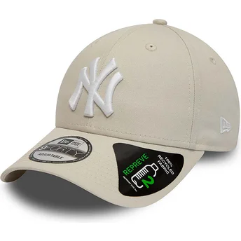 Cap kaareva beige adjustable strap 9FORTY REPREVE League Essential New York Yankees MLB New Era