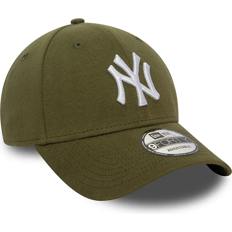 lippikset-kaareva-vihrea-saadettava-nauha-9forty-jersey-essential-new-york-yankees-mlb-new-era