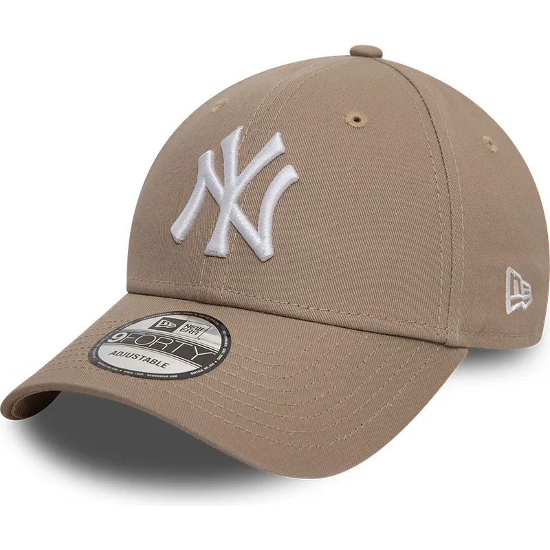 lippikset-kaareva-ruskea-saadettava-nauha-9forty-league-essential-new-york-yankees-mlb-new-era